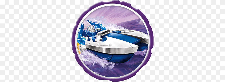 Power Blue Splatter Splasher Icon Activision Skylanders Superchargers Vehicle Splatter, Water, Leisure Activities, Sport, Water Sports Png Image