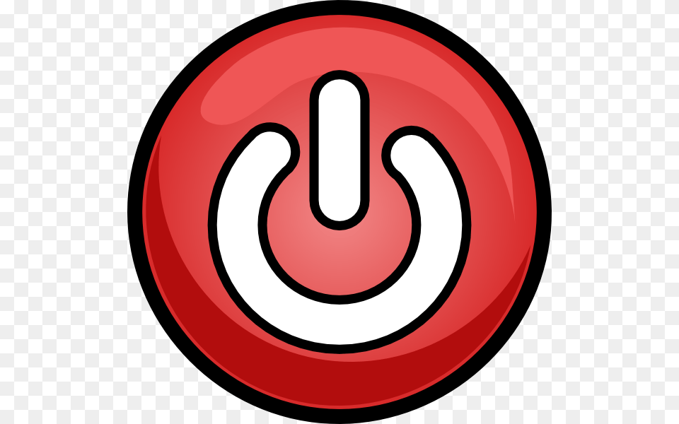 Power Button Red Clip Art, Symbol, Number, Text, Sign Free Png Download