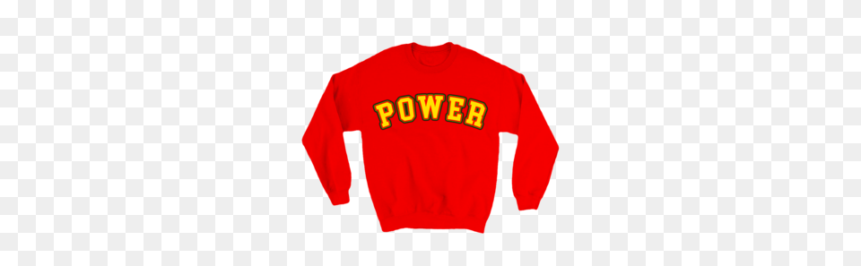 Power Crewneck, Clothing, Knitwear, Sweater, Sweatshirt Png