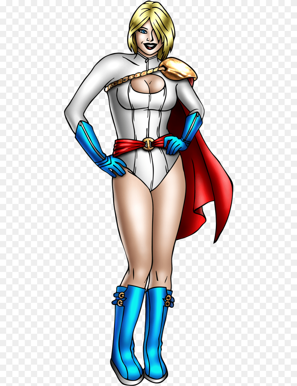 Power Girl Power Girl, Adult, Publication, Person, Female Free Png Download