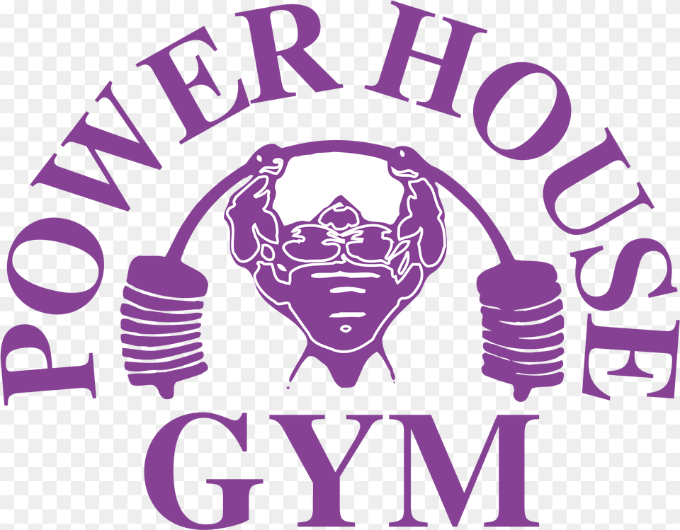 Power House Gym Logo Poster, Purple, Person, Head, Face Free Transparent Png