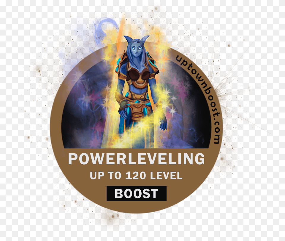 Power Leveling Up To 120 Level Boost Poster, Advertisement, Person, Art, Graphics Free Png Download