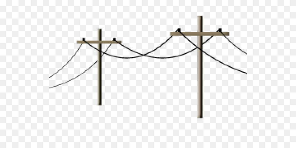 Power Line Clipart Transparent, Cross, Symbol, Utility Pole Png