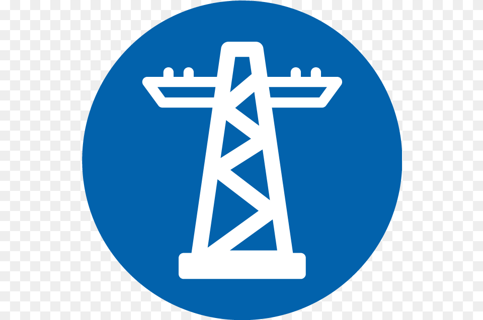 Power Line Icon, Cable, Power Lines, Cross, Electric Transmission Tower Free Png