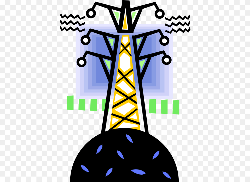 Power Lines Clip Art Transparent Cartoon Jingfm Vertical, Cable, Power Lines, Electric Transmission Tower Png Image