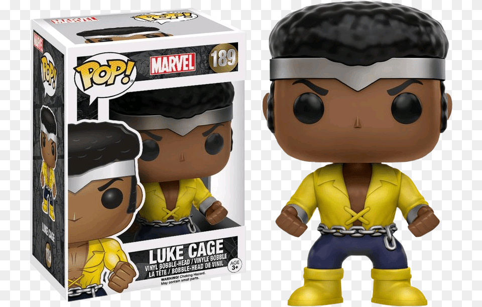 Power Man And Iron Fist Classic Luke Cage Funko Pop, Toy, Plush, Figurine, Baby Free Png