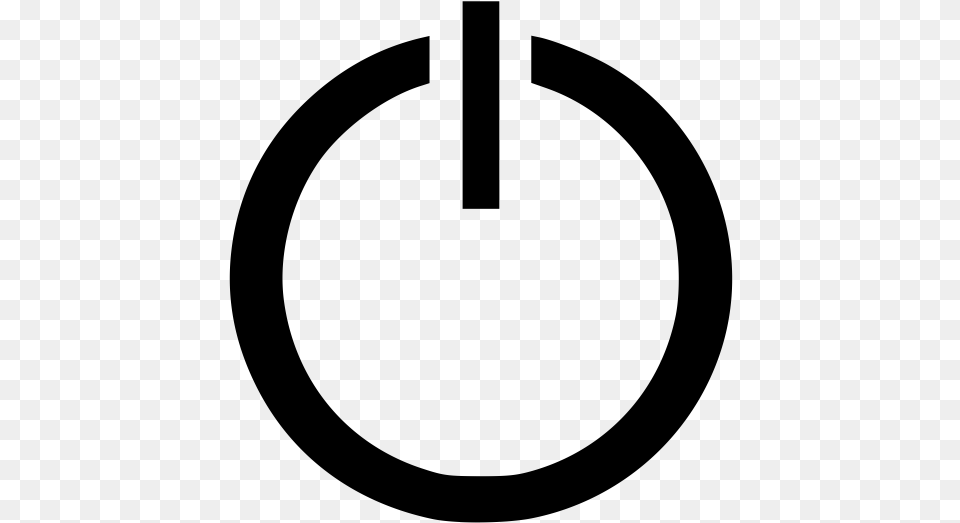 Power On Button Symbol Icone Relogio, Gray Free Png