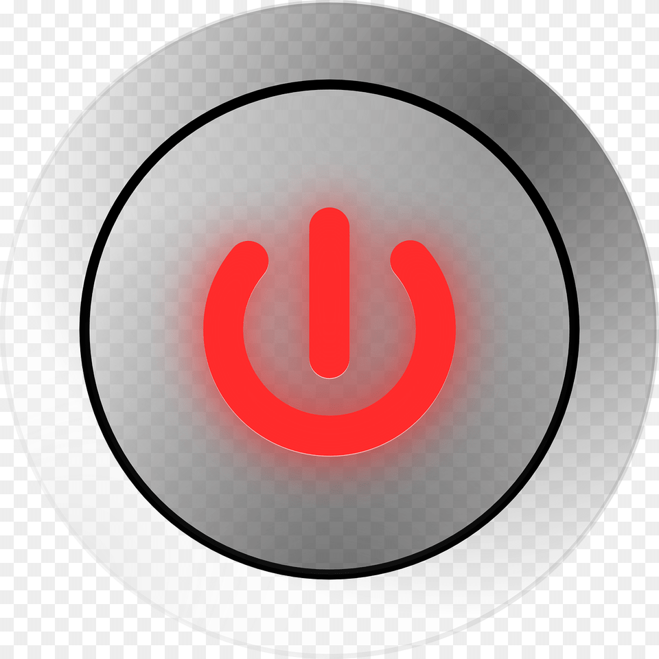 Power On Off Button, Symbol, Light, Disk, Sign Free Png Download
