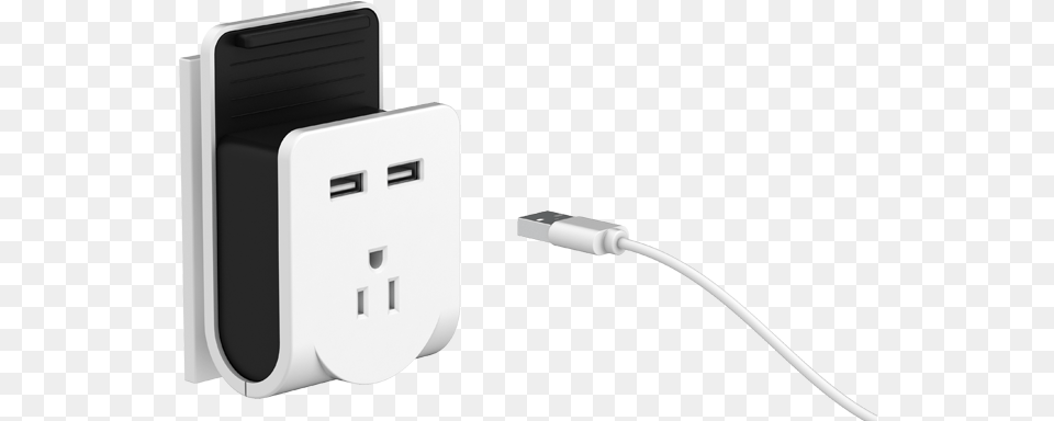Power Outlet And Charger With Phone Cradle 2 Portable, Adapter, Electronics, Plug, Mailbox Free Png