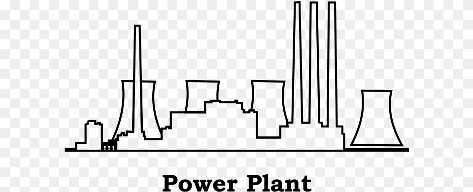 Power Plants Diagram, Gray Free Png