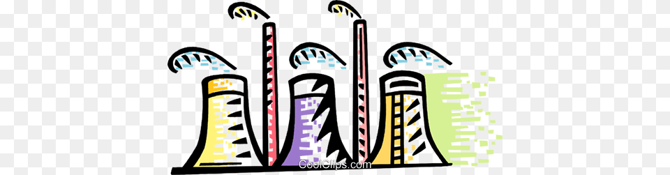 Power Plants Royalty Vector Clip Art Illustration, City, Painting, Architecture, Building Free Png
