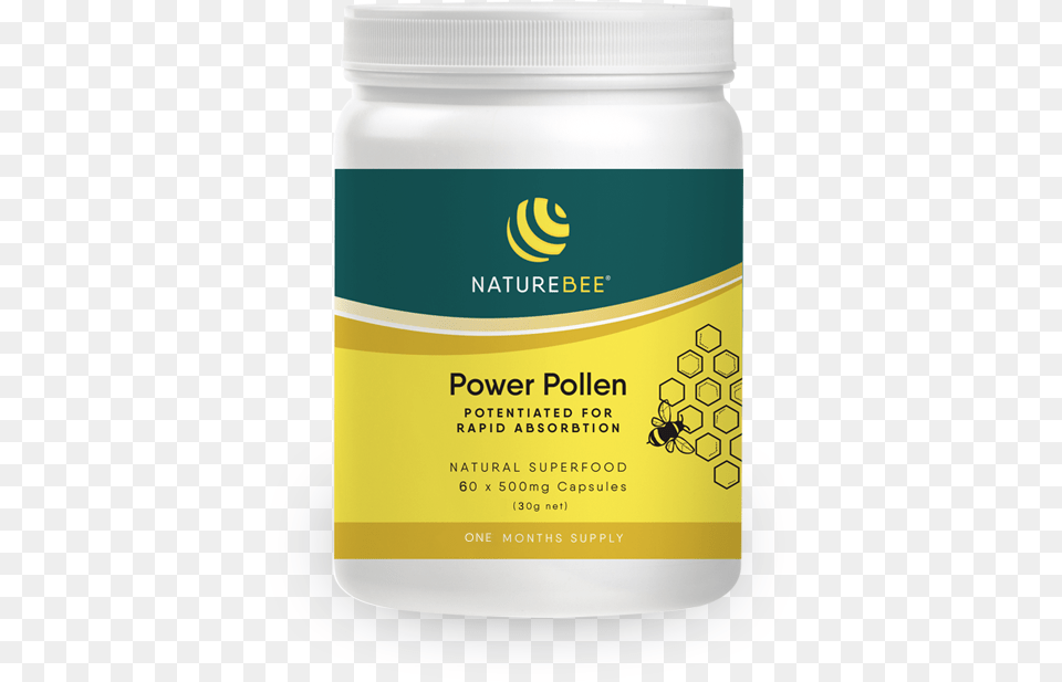 Power Pollen 1 Month Supply For 1 Person Pollen, Bottle, Shaker Png