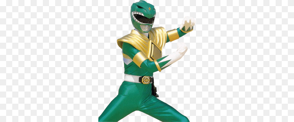 Power Rangers 1995 Power Rangers Series Power Rangers Green Power Ranger, Clothing, Costume, Person, Adult Png