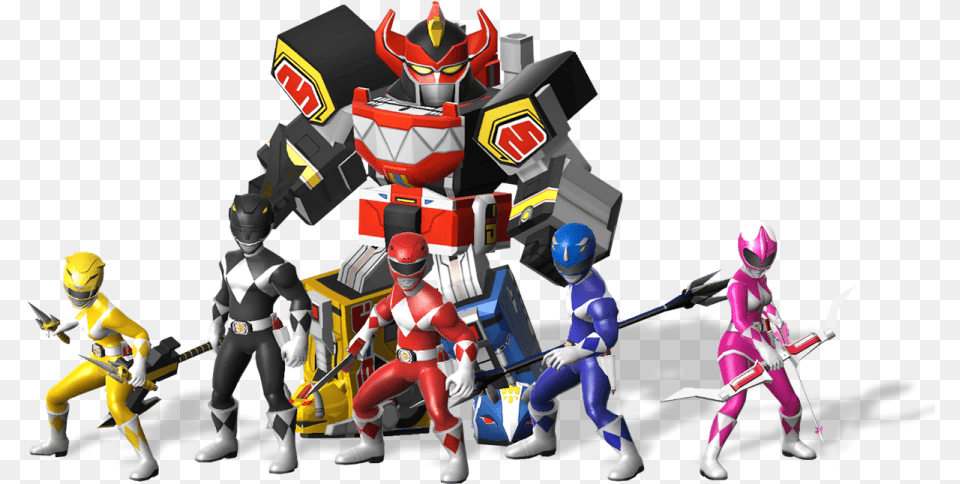 Power Rangers All Stars Mobile Game Revealed Power Rangers Now All Power Rangers Megazord, People, Person, Baby, Toy Free Transparent Png