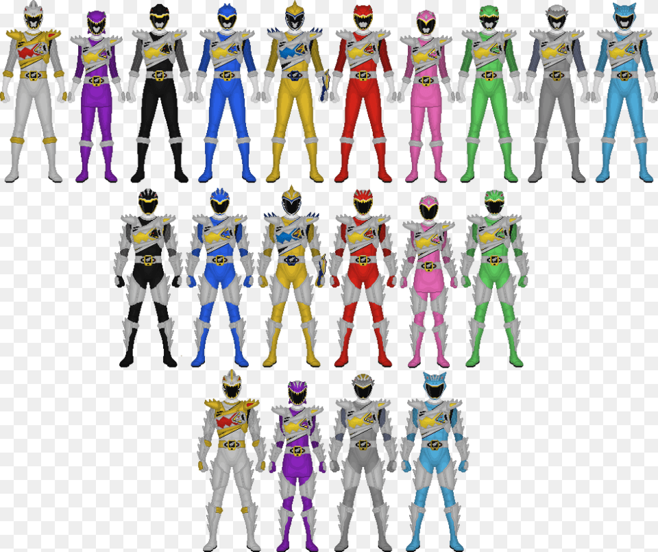 Power Rangers Dino Supercharge All Rangers, People, Person, Book, Comics Free Png