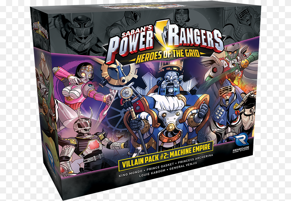 Power Rangers Heroes Of The Grid Villain Pack 2 Preorder U2014 Renegade Game Studios, Book, Comics, Publication, Person Free Png Download