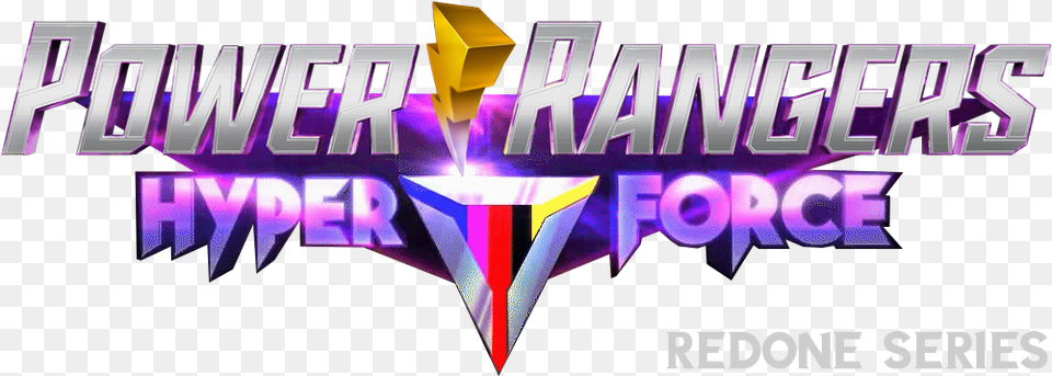 Power Rangers Hyper Force Power Rangers Hyperforce Transparent, Purple, Light, Logo Free Png Download