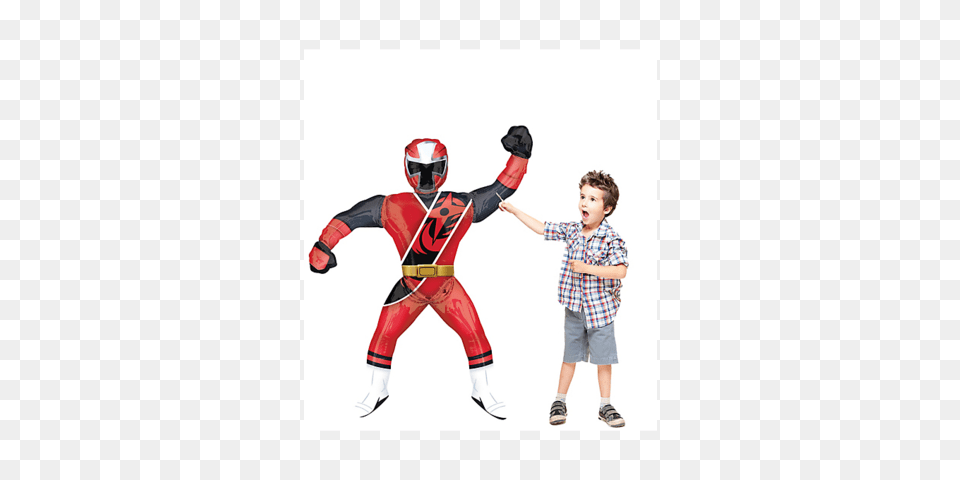 Power Rangers Ninja Steel Airwalker Birthday Party Jumbo, Adult, Boy, Child, Person Free Png Download