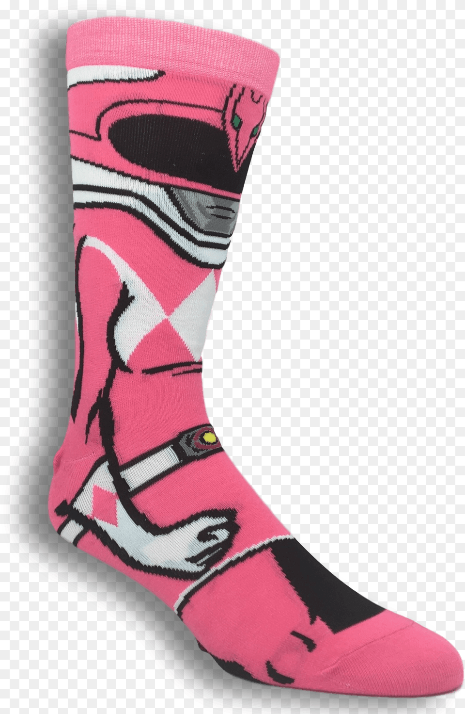 Power Rangers Pink Ranger 360 Socks Sock, Clothing, Hosiery, Person Png Image