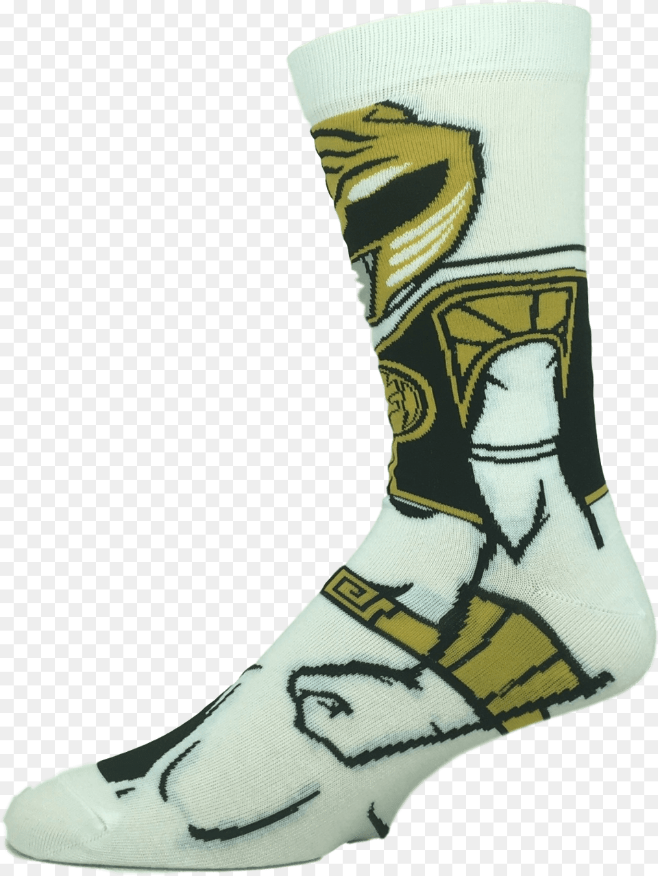 Power Rangers White Ranger 360 Socksclass Sock, Clothing, Hosiery, Person, Ankle Free Transparent Png