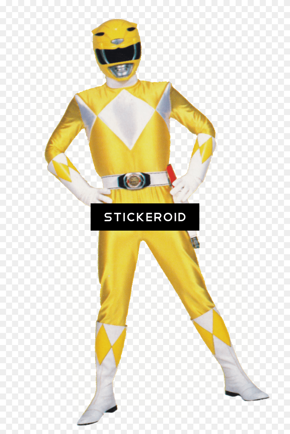 Power Rangers Yellow Mighty Morphin Power Rangers Tiger Ranger Cosplay, Clothing, Costume, Person, Adult Png