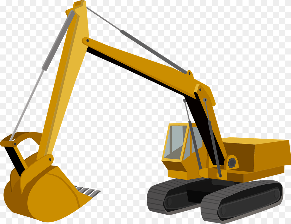 Power Shovel Clipart, Construction, Bulldozer, Machine, Construction Crane Png