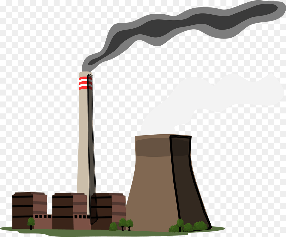 Power Station Clipart, Pollution, Architecture, Building, Power Plant Png Image