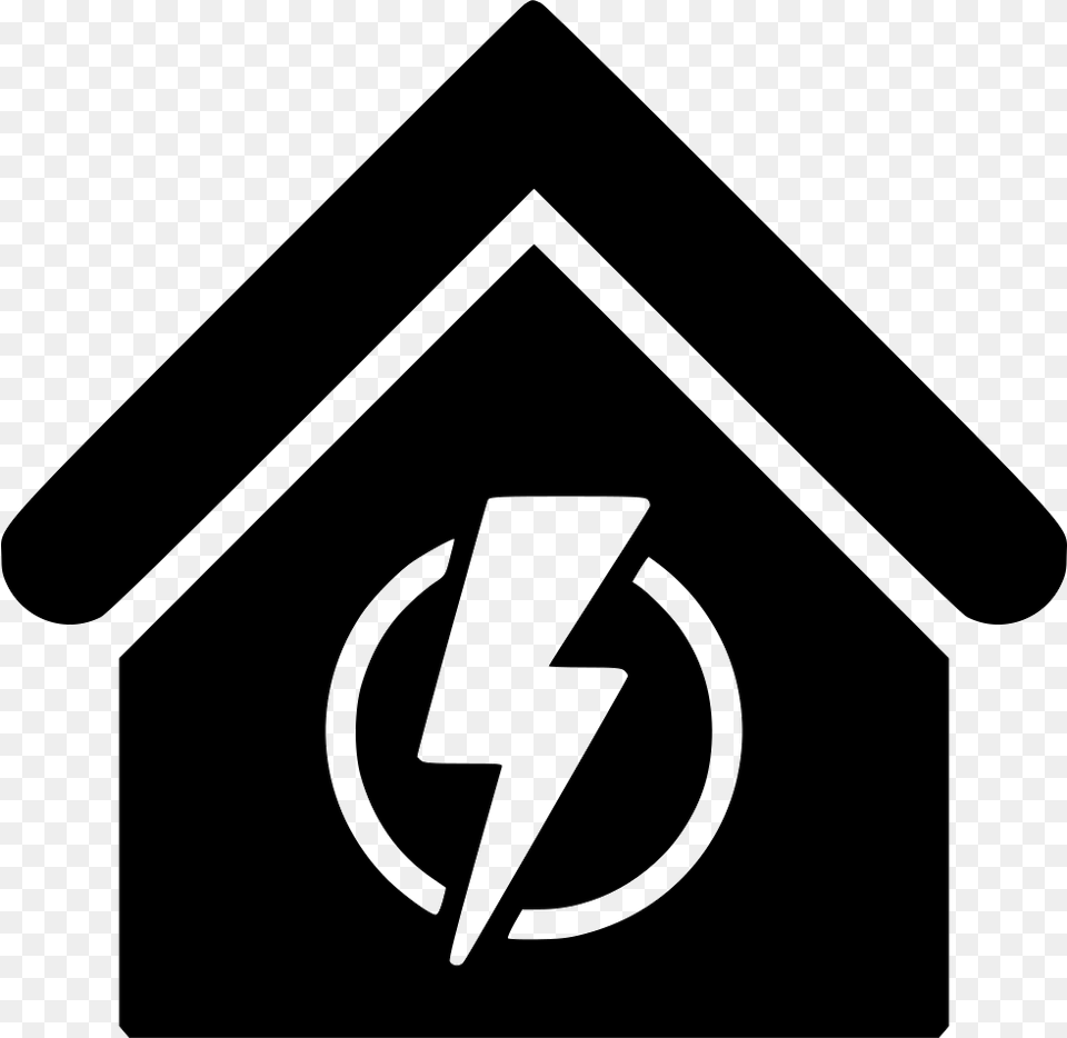Power Supply Power House Sign, Symbol, Stencil Free Png Download