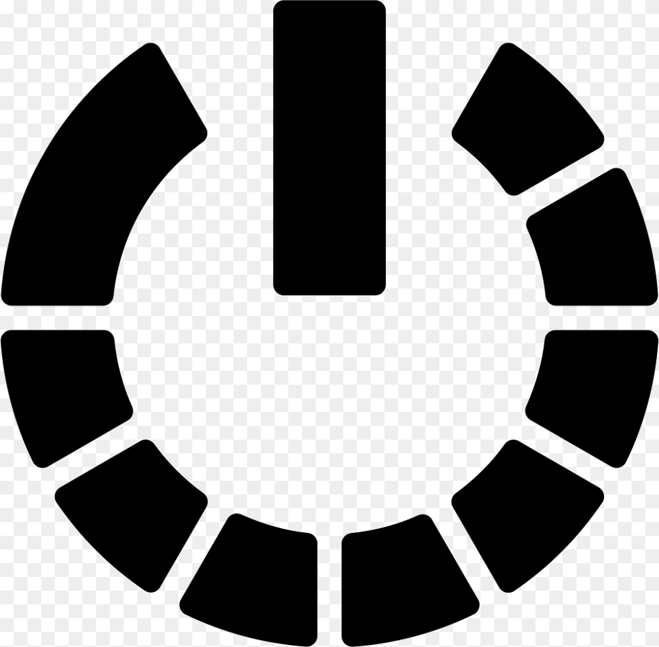Power Symbol Variant Icon Download, Stencil, Emblem, Device, Grass Free Transparent Png