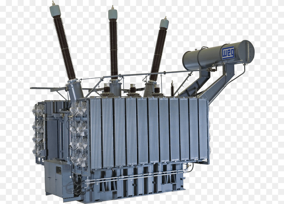 Power Transformers Weg Power Transformer, Machine, Motor, Engine, Electrical Device Png Image