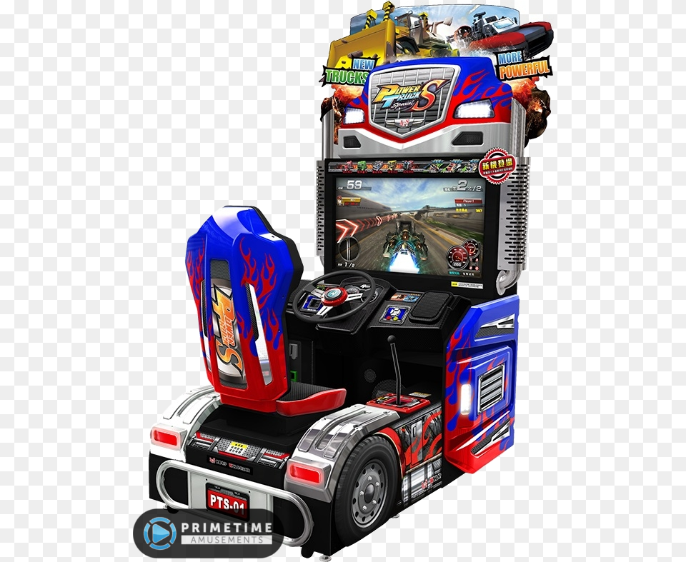 Power Truck S Power Truck Arcade Machine, Arcade Game Machine, Game, Computer Hardware, Electronics Png