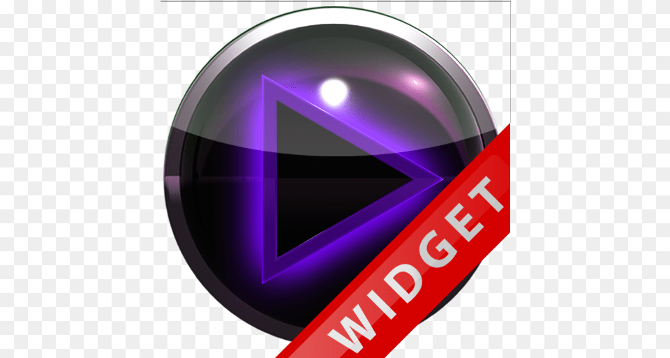 Poweramp Widget Purple Glow Vertical, Disk Free Png Download