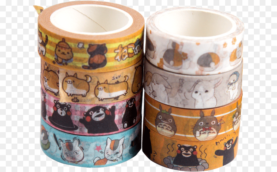 Powerangel Cute Cats Bears Kumamon Anime Printed Japanese, Tape, Animal, Canine, Dog Png Image