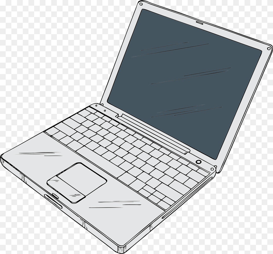 Powerbook Laptop Clipart, Computer, Electronics, Pc Free Png Download