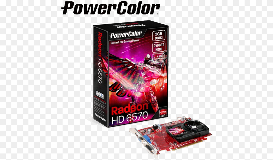 Powercolor Hd6570 2gb Ddr3 Graphic Card Ax6570 2gbk3 H Powercolor Radeon Hd, Computer Hardware, Electronics, Hardware, Advertisement Free Png