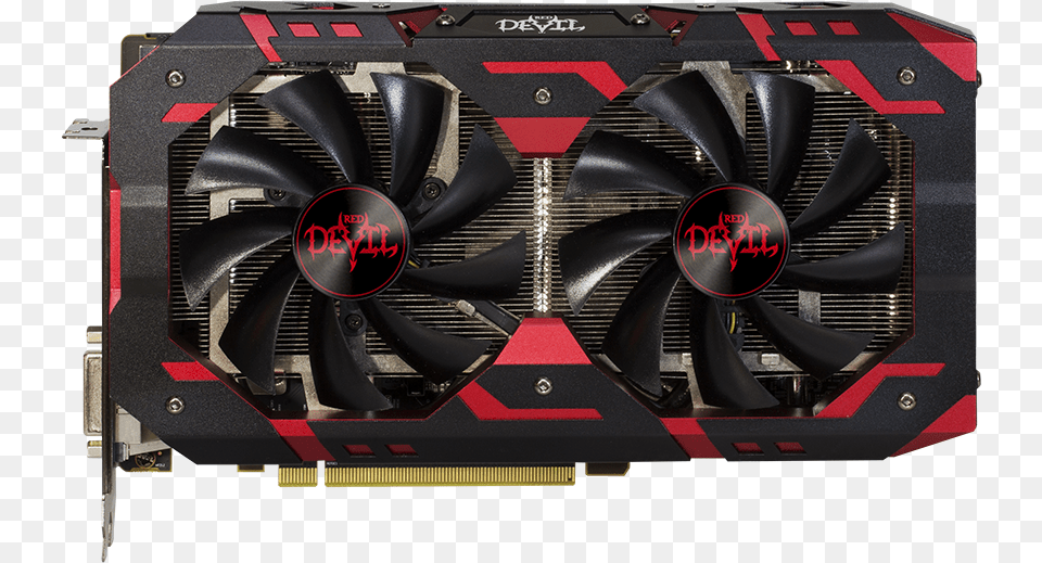 Powercolor Red Devil Rx 590 Graphics Card Front Radeon Rx 580 Red Devil, Computer Hardware, Electronics, Hardware, Appliance Free Png