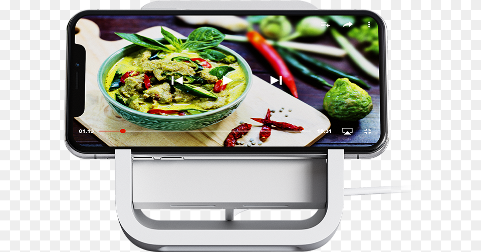 Powered For Ltspan Logitech Powered Wireless Charging Stand, Food, Lunch, Meal, Dining Table Free Png Download