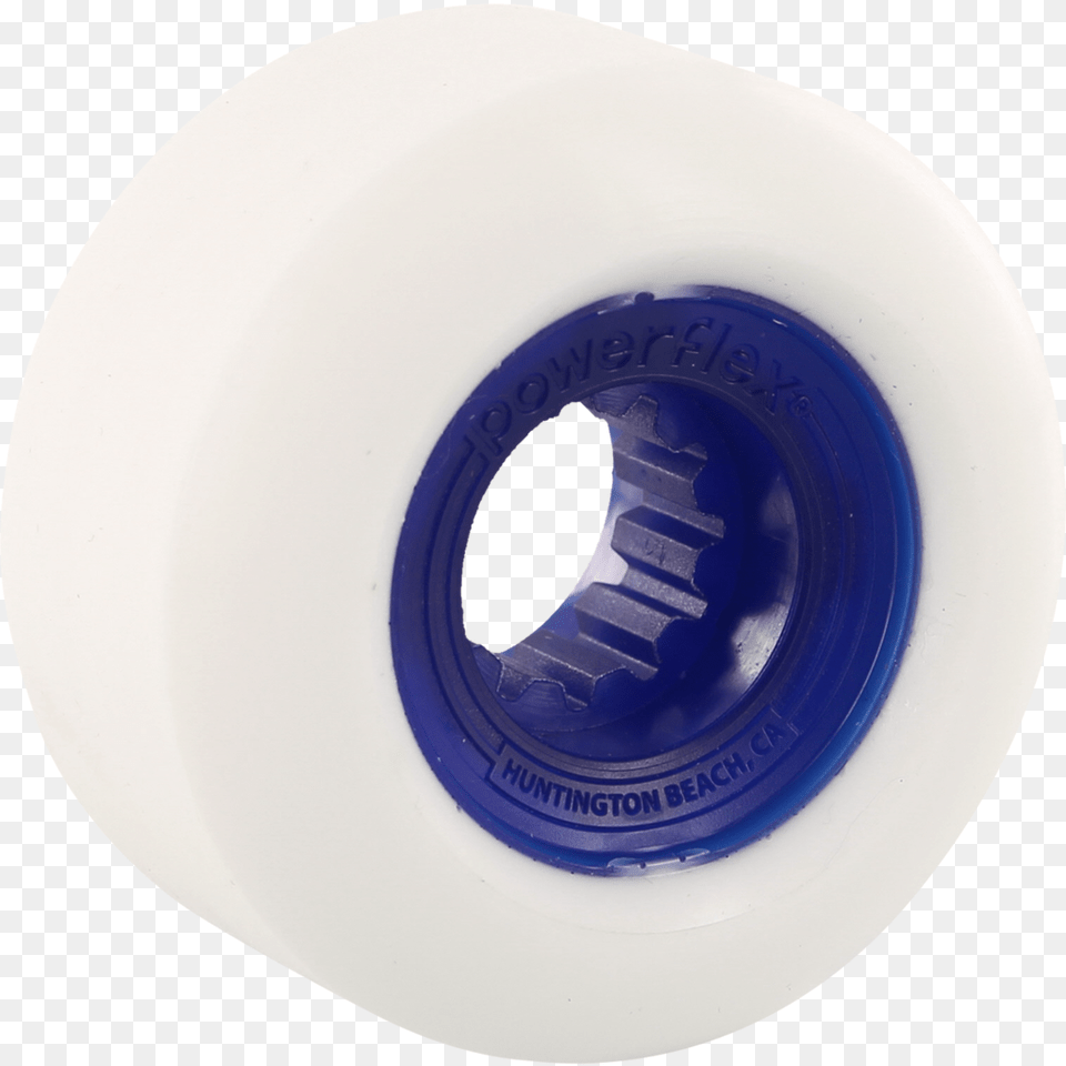 Powerflex Wheels Gumballs 60mm 83b Dark Blue Core Powerflex Skateboards Gumball White Blue Skateboard, Plate, Tape Free Png