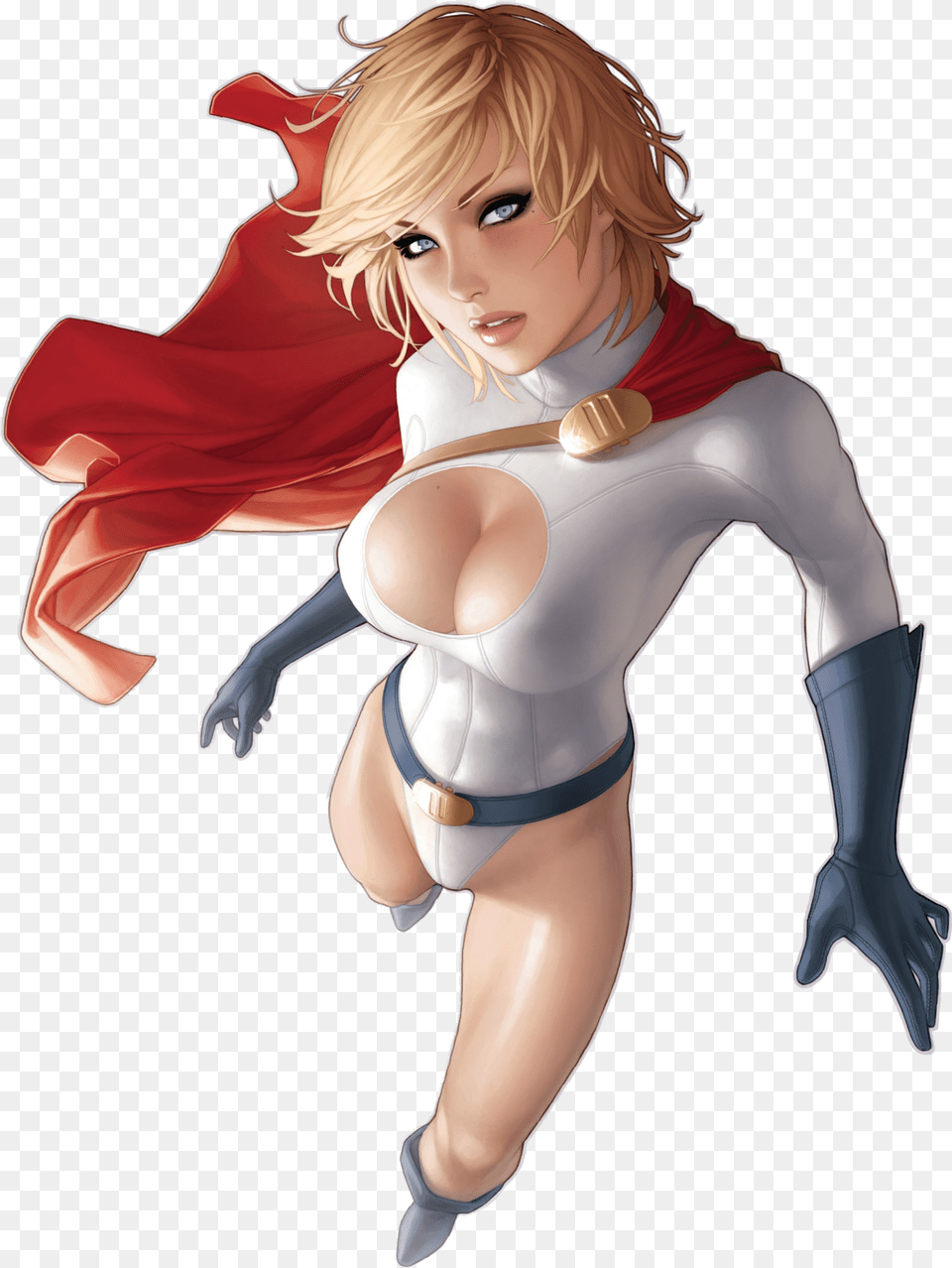 Powergirl Dc Transparent, Book, Clothing, Comics, Costume Png