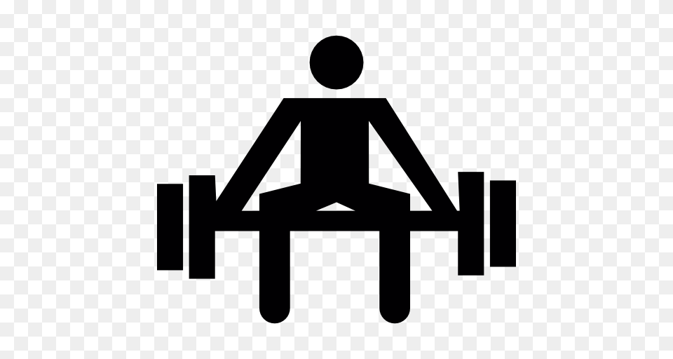Powerlifting, Silhouette, Stencil Png Image