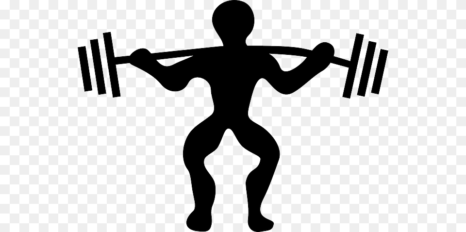 Powerlifting, Silhouette, Cross, Symbol Png Image