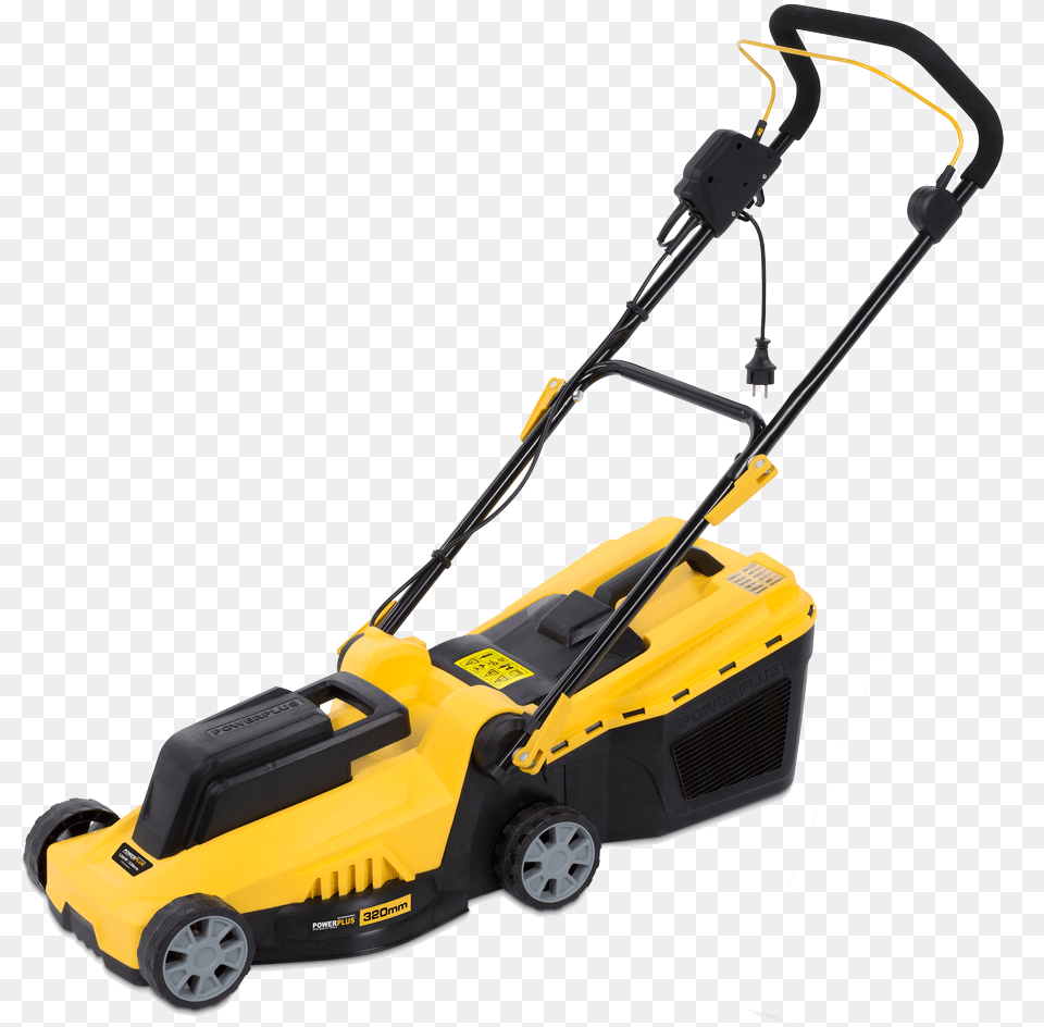 Powerplus Electric Lawnmower 1200w Stand, Device, Grass, Lawn, Plant Png Image