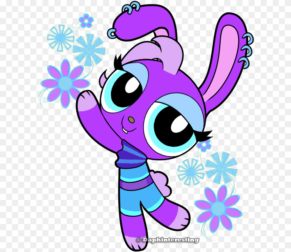 Powerpuff Florita Bunny By Daphinteresting Illustration, Art, Graphics, Purple, Animal Free Transparent Png