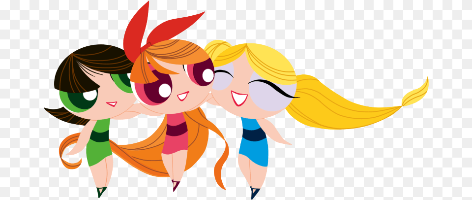 Powerpuff Girls Dream In Style Vector By Thiago082 D7mu04e Cartoon, Art, Graphics, Baby, Person Png Image