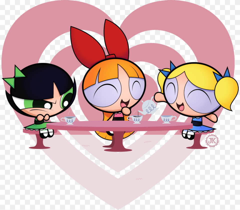 Powerpuff Girls During Tea Party Powerpuff Girls Tea Party, Baby, Person, Face, Head Free Transparent Png