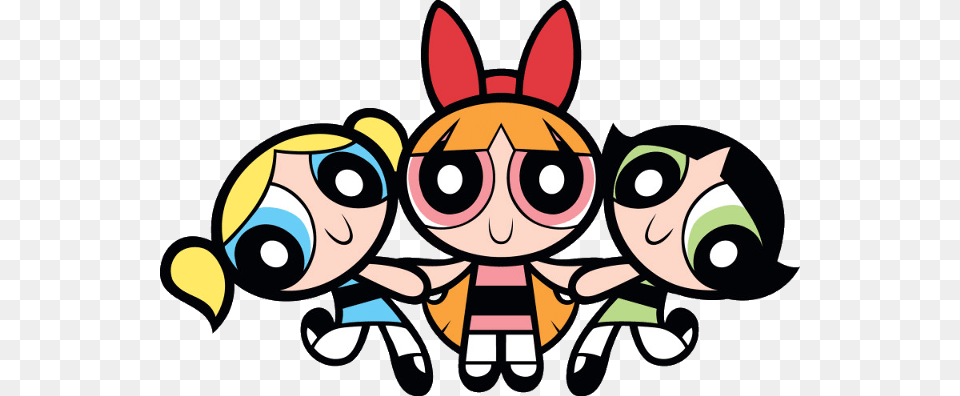 Powerpuff Girls Holding Hands, Art, Graphics Free Png