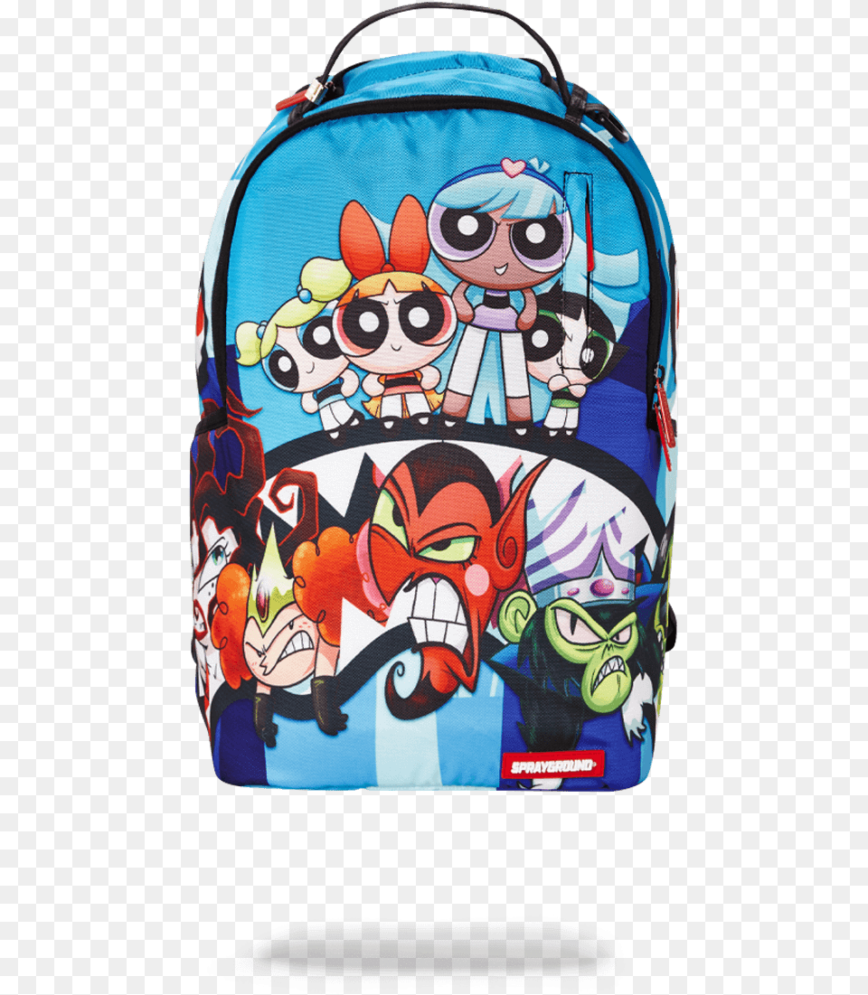 Powerpuff Girls Sprayground Bookbag, Bag, Backpack, Baby, Person Png Image