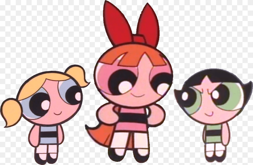 Powerpuff Girls Wiki Powerpuff Girls All Chalked Up Pose, Toy, Cartoon, Face, Head Free Png Download