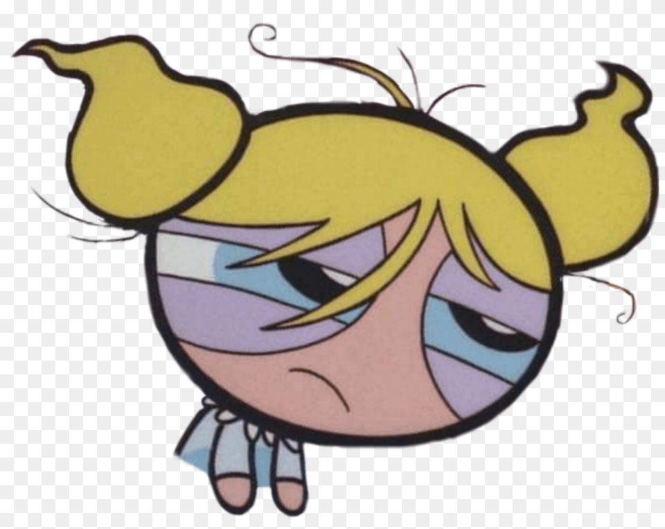 Powerpuffgirls Bubbles Bubbles Powerpuff Girls Mood, Baby, Person, Cartoon, Face Png Image