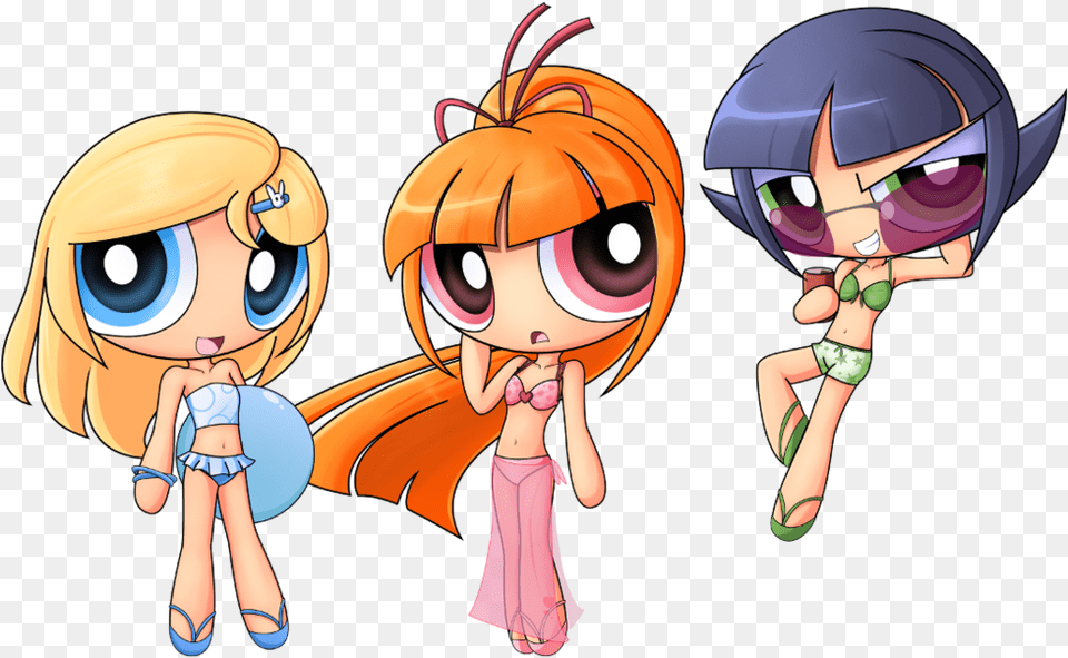 Powerpuffgirls Buttercup Blossom Bubbles Girls Chicas Superpoderosas En Traje De, Book, Comics, Publication, Baby Free Png